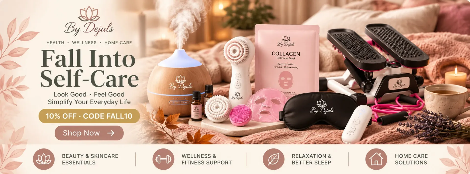 Fall Into Self-Care — 10% off with code FALL10 across beauty, wellness, sleep and home care essentials